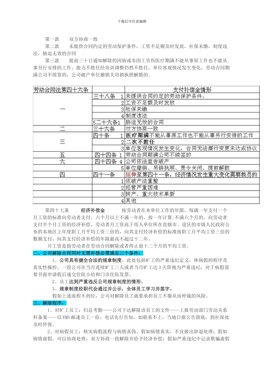 解除旷工员工合同如何操行_第3页