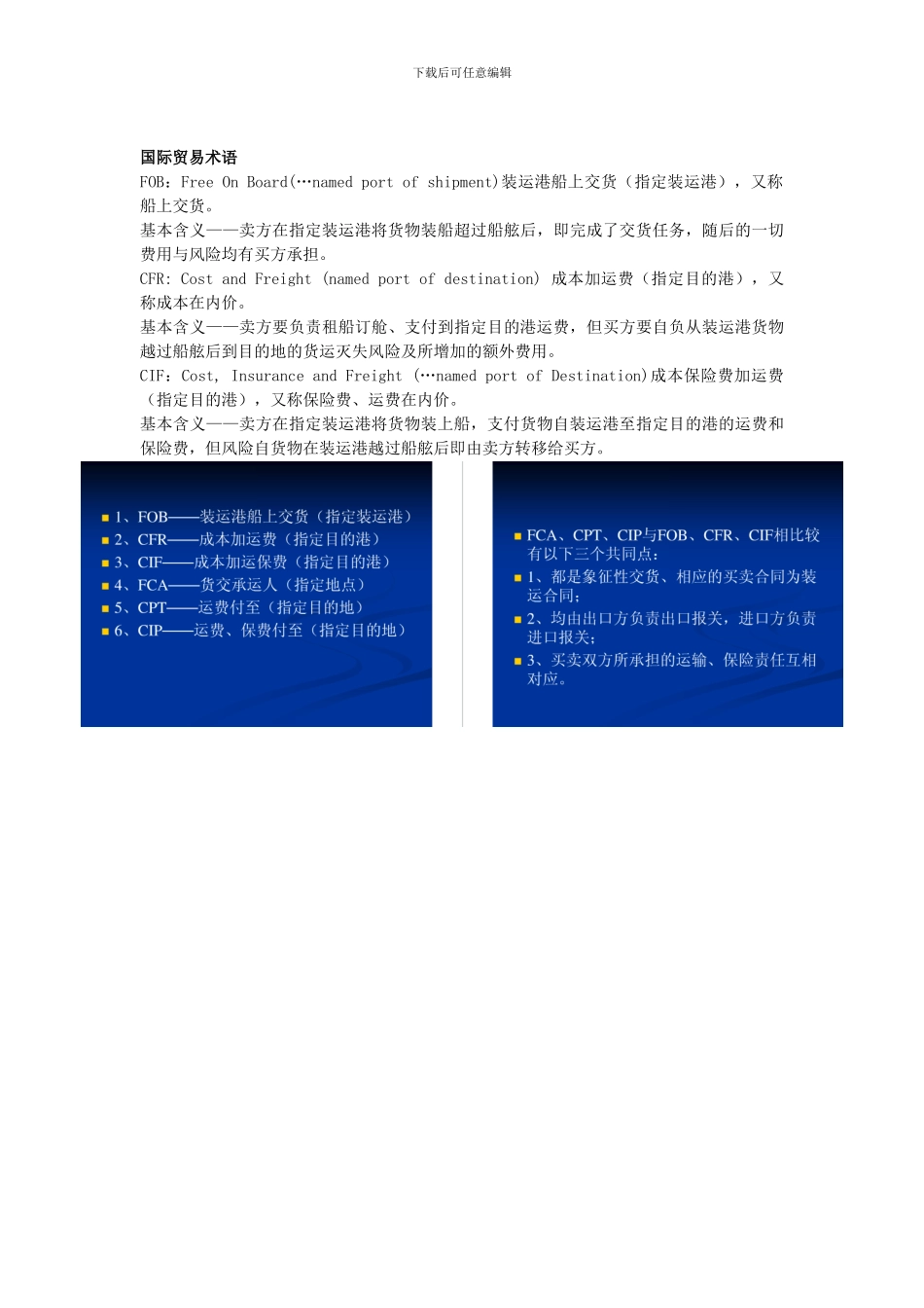 货运代理期末复习重点_第3页