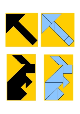 七巧板 蒙板 (A4直接打印)