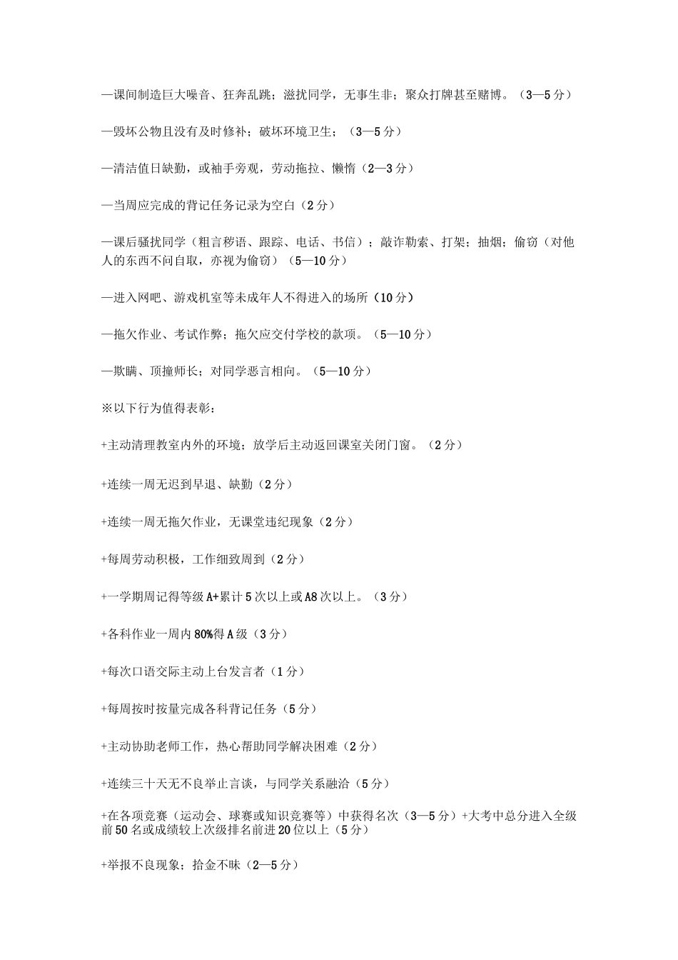 (完整版)初中生班级班规_第3页