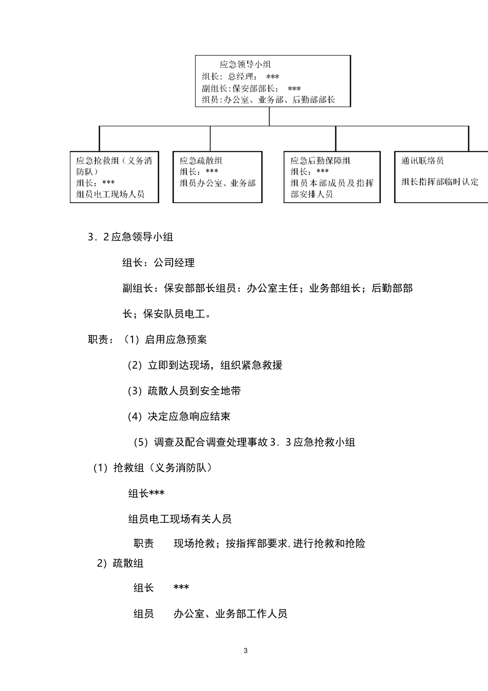 物流公司安全生产事故应急预案_第3页