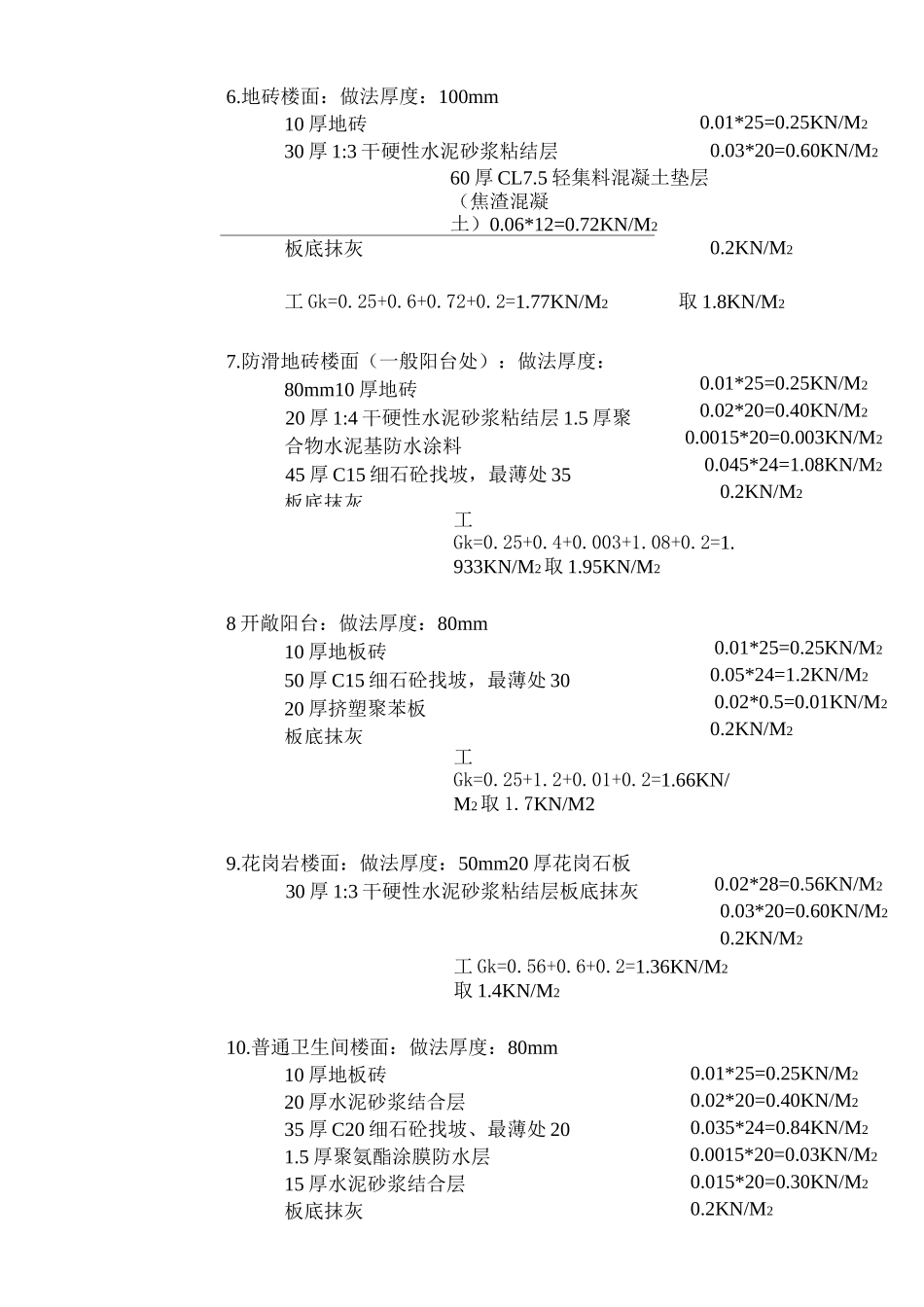 常用荷载取值_第3页