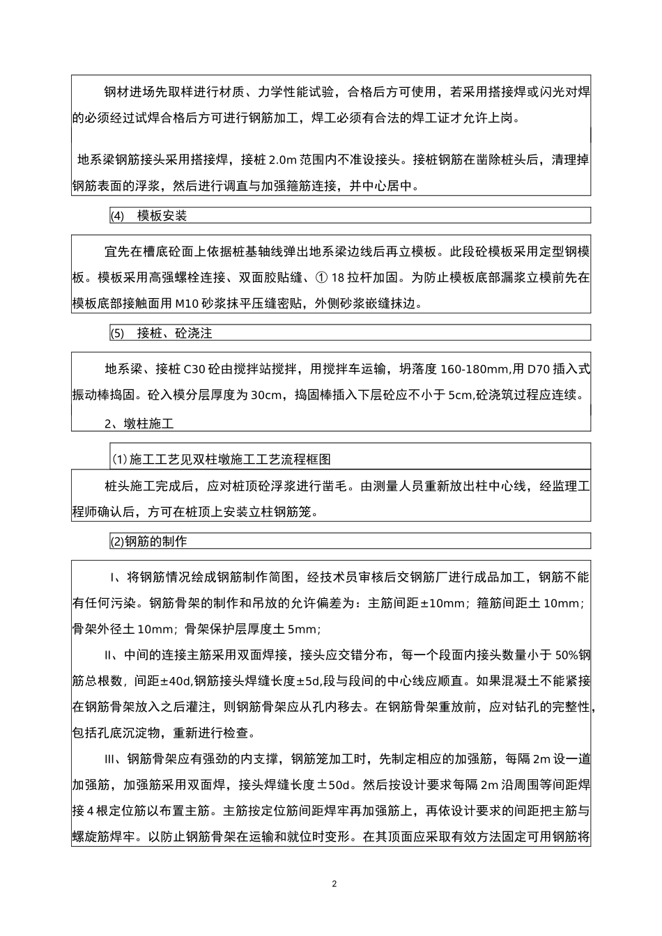 桥梁下部结构施工技术交底_第2页