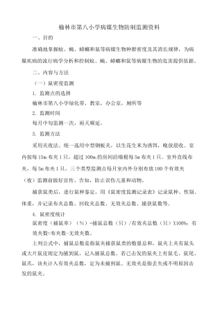病媒生物防制监测 