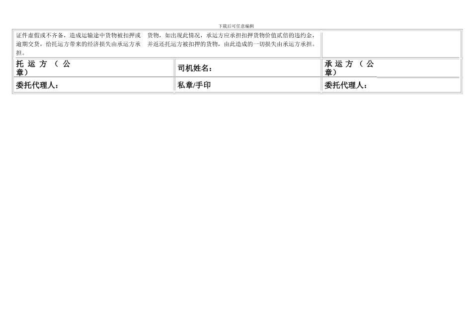 运输合同(托运方、承运方、司机个人、三方合同)_第2页