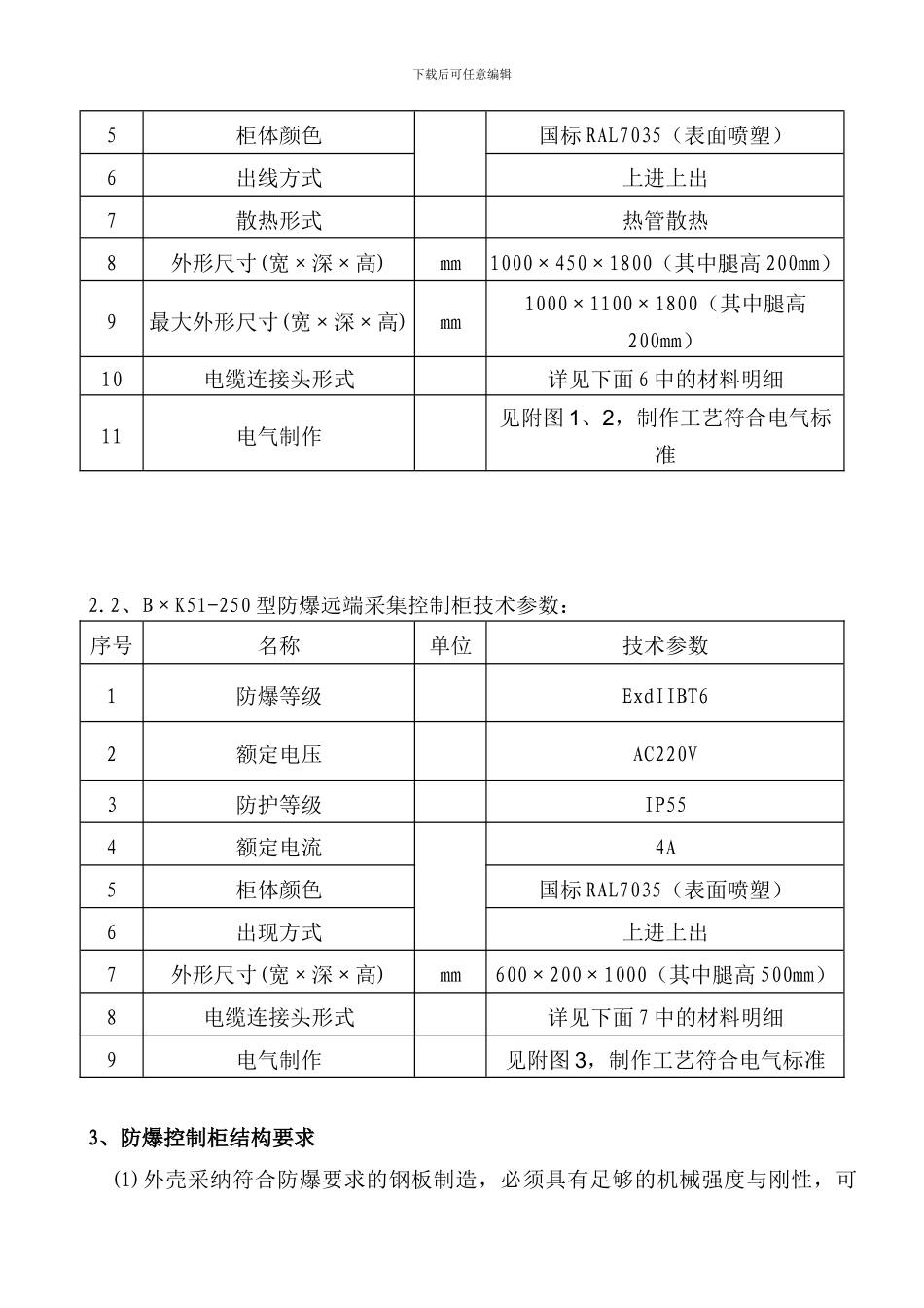 防爆电气柜技术协议书11.8.3_第3页
