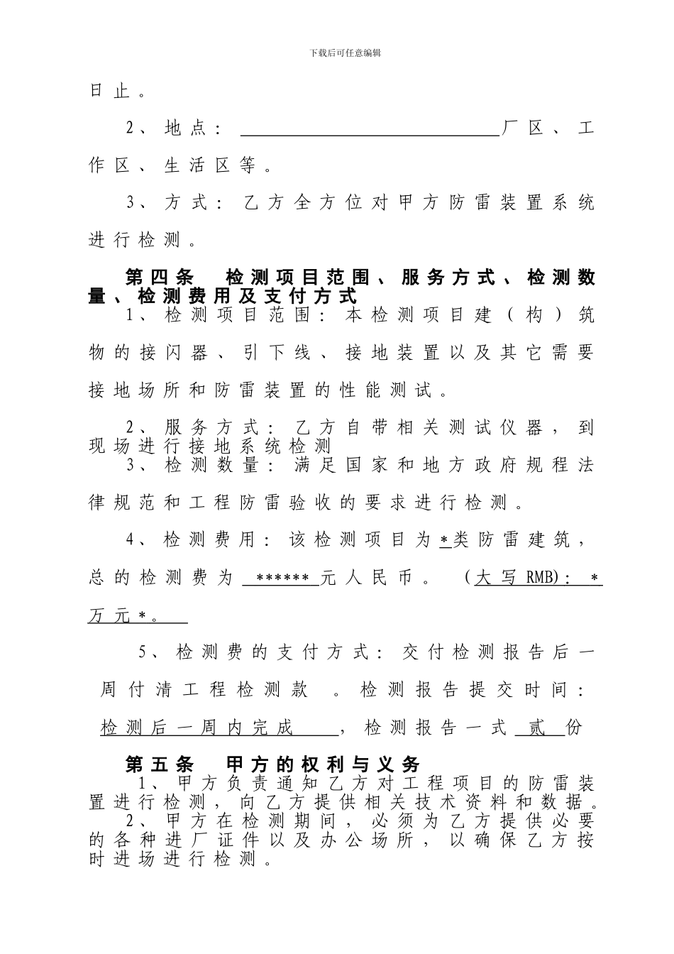 防雷检测合同(模板)_第3页