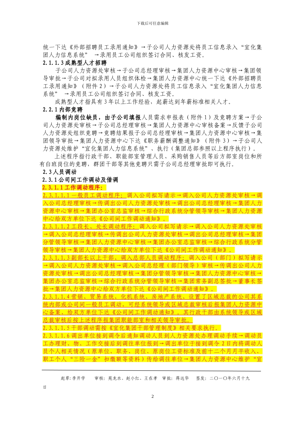 集团人力资源管理工作程序_第2页