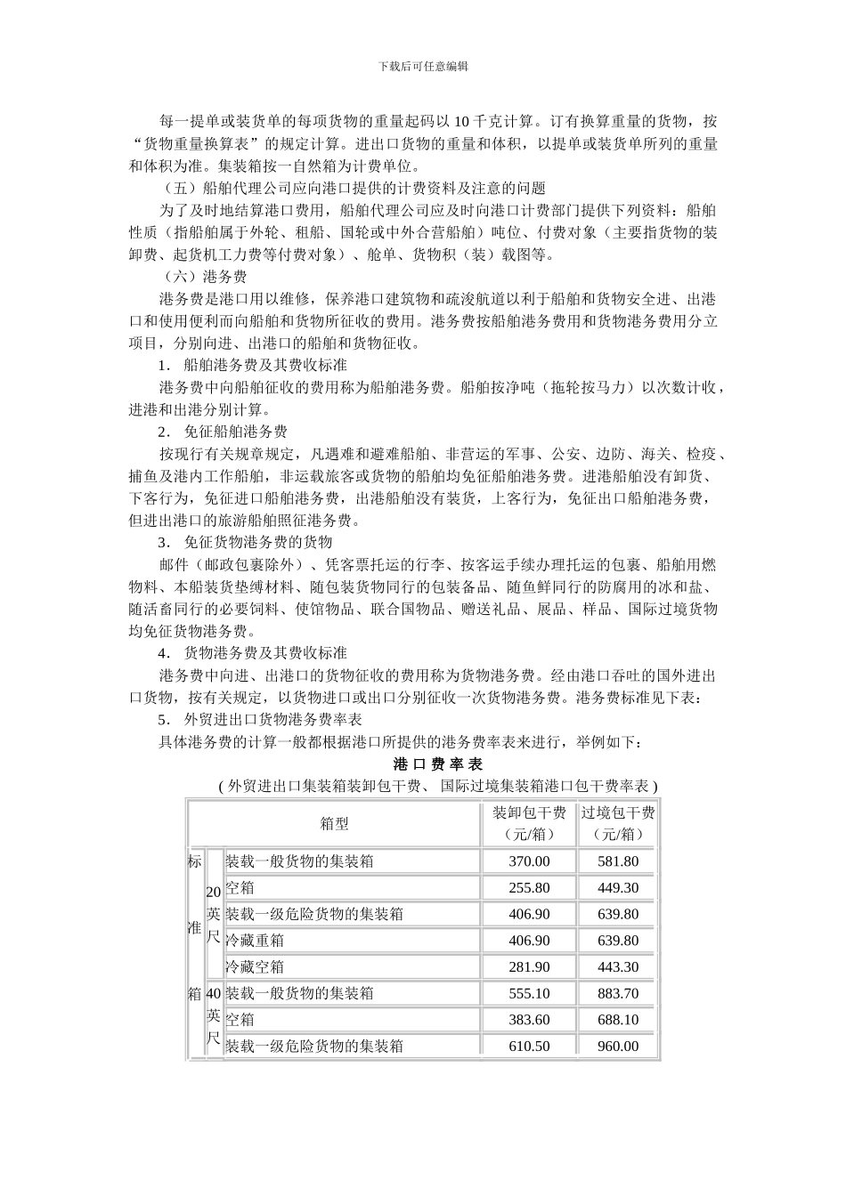 项目六-集装箱进口商务洽谈_第3页