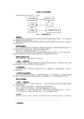 项目合同与采购管理