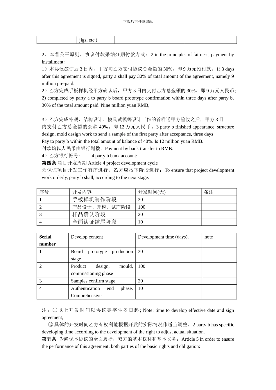 项目开发计划协议书_第3页