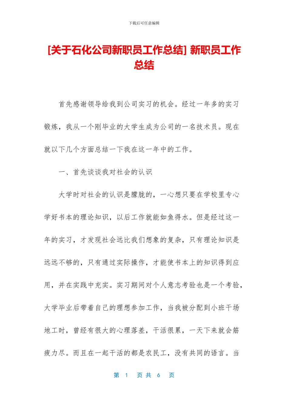 -新职员工作总结_第1页