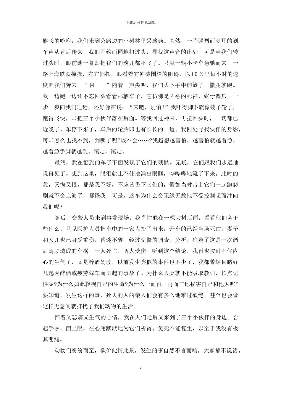 2024交通安全演讲稿优秀范文_第3页