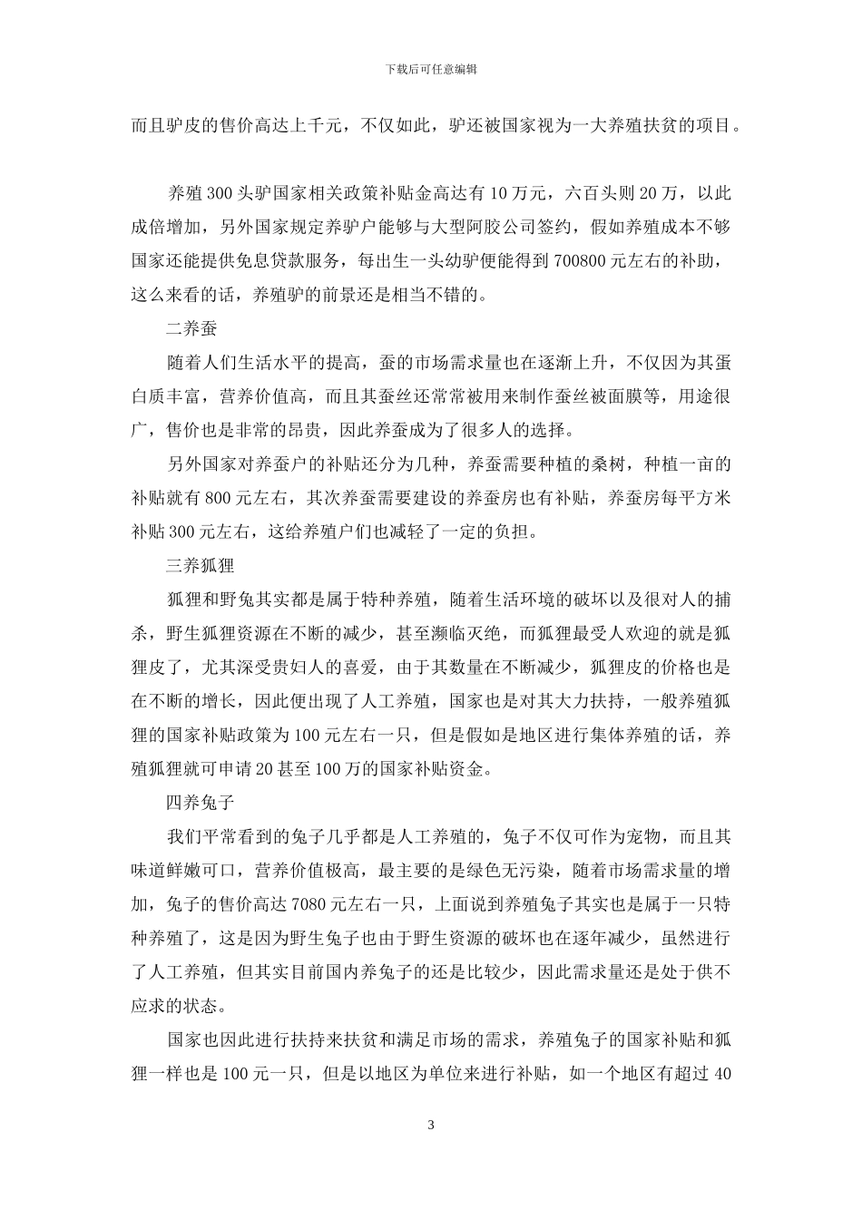 2024农村养殖好项目_第3页