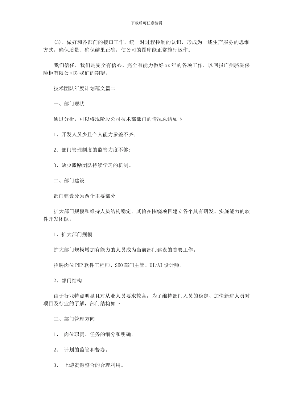 2024年-团队工作计划范文_第3页