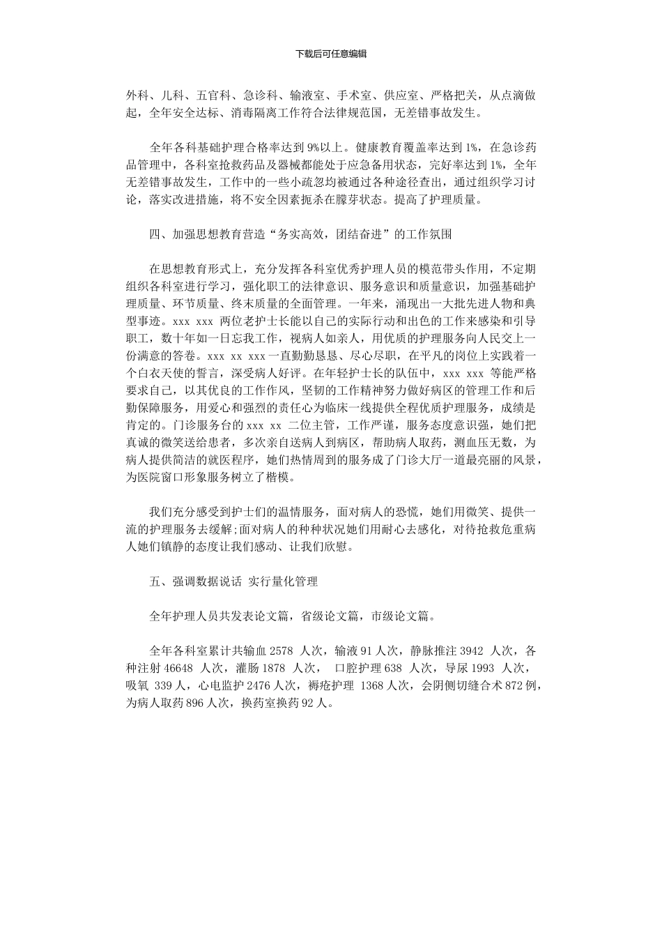 2024年12月护理工作总结_第3页