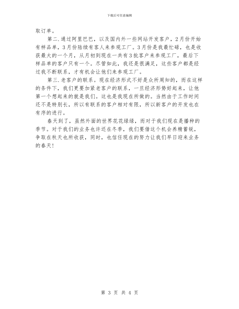 2024年3月业务员工作总结格式_第3页