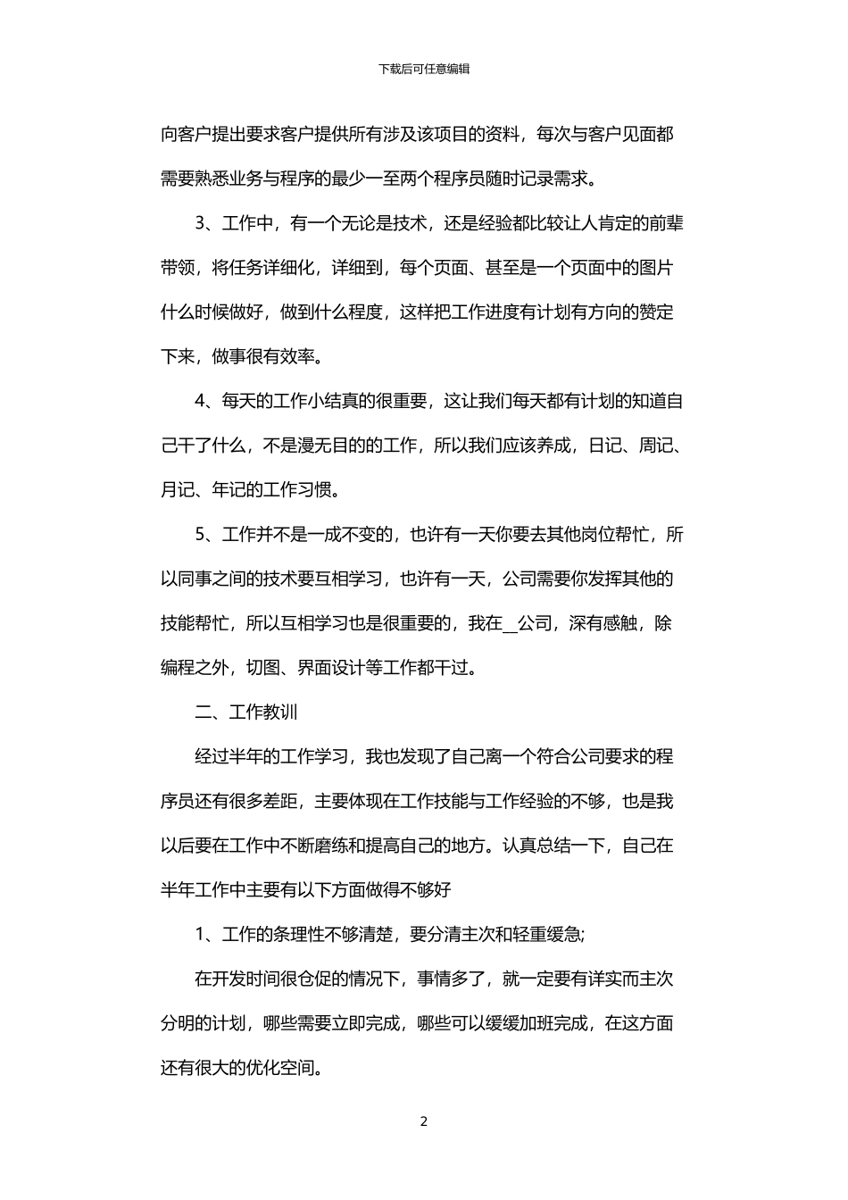 2024年IT技术职员工作计划_第2页