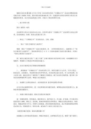2024年“合规执行年”工作总结