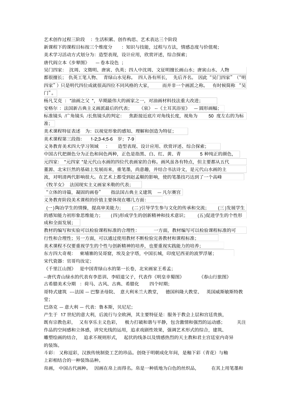 美术学科知识与教学能力简答题汇总_第2页