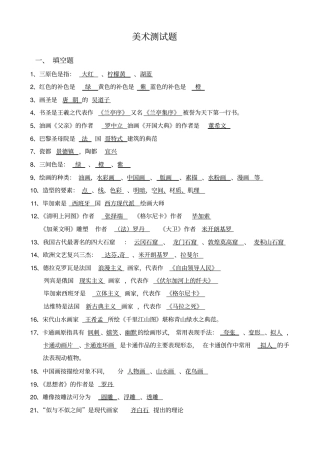 美术理论考级讲述讲解