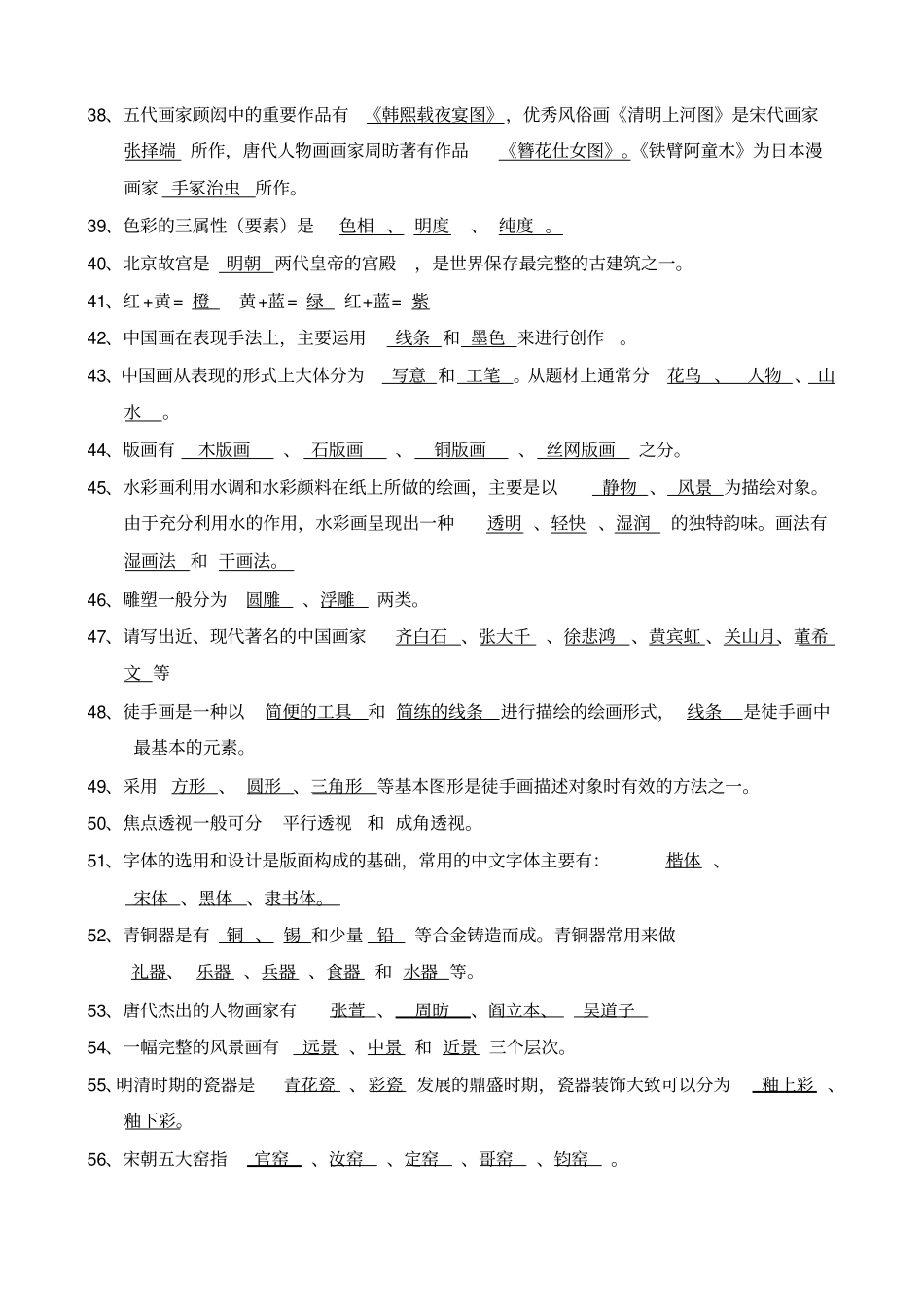 美术理论考级资料_第3页