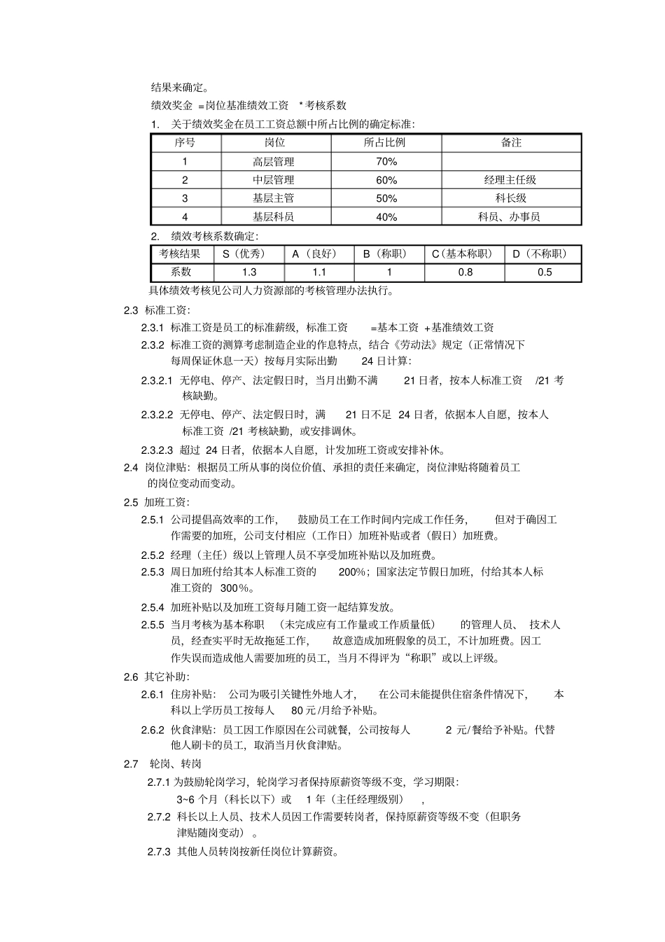 翔宇薪酬及绩效考核管理制度_第3页