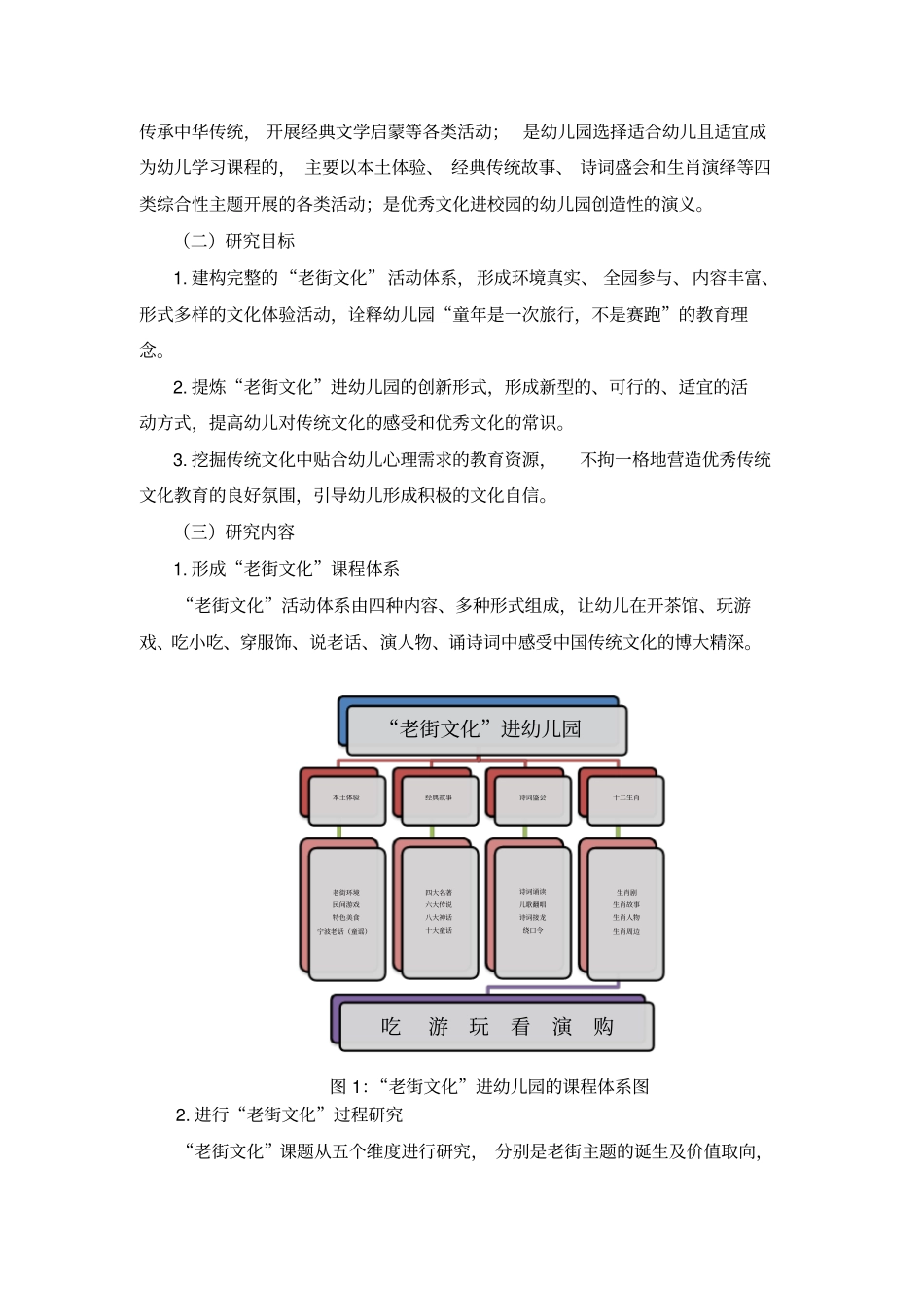 老街文化进幼儿园的实践与研究开题报告_第3页