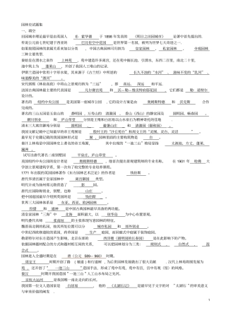 考研园林史题库