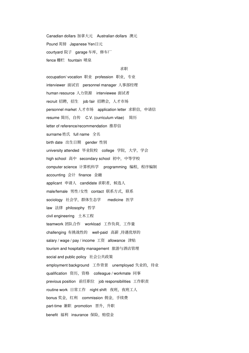 考研复试听力词汇及复试introduce分析_第3页
