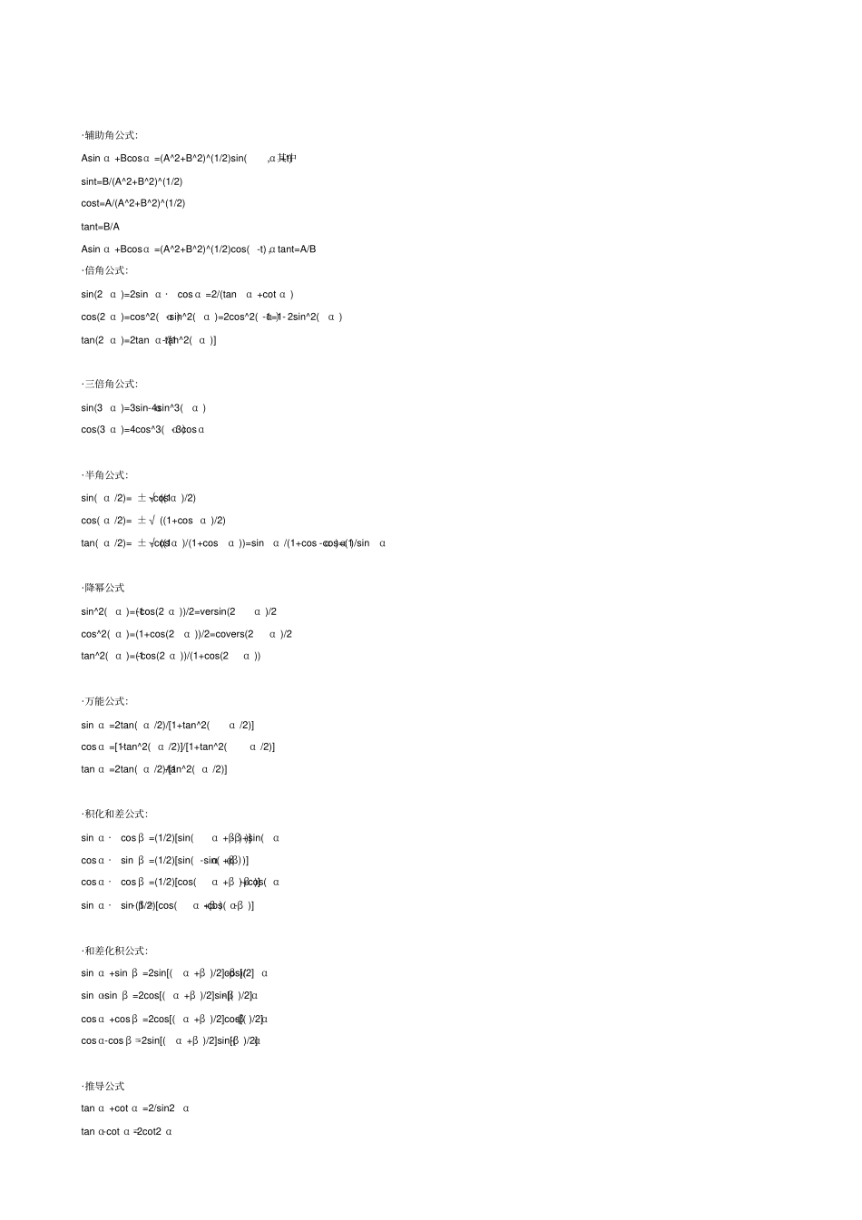 考研数学公式大全考研必备,_第2页