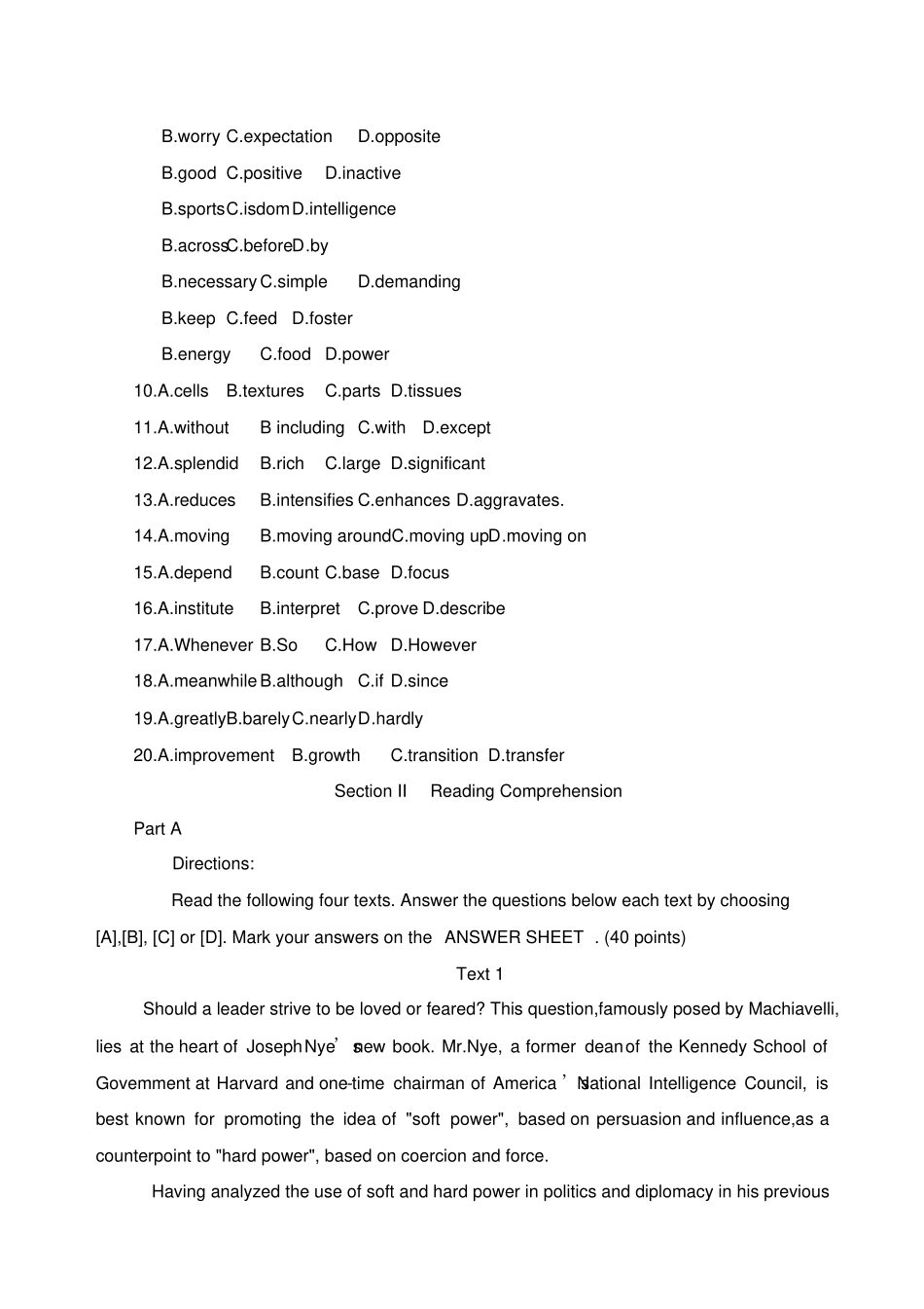 考研英语二考前模拟题_第2页