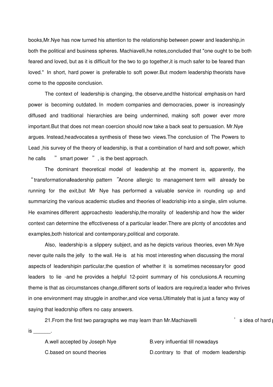 考研英语二考前模拟题_第3页