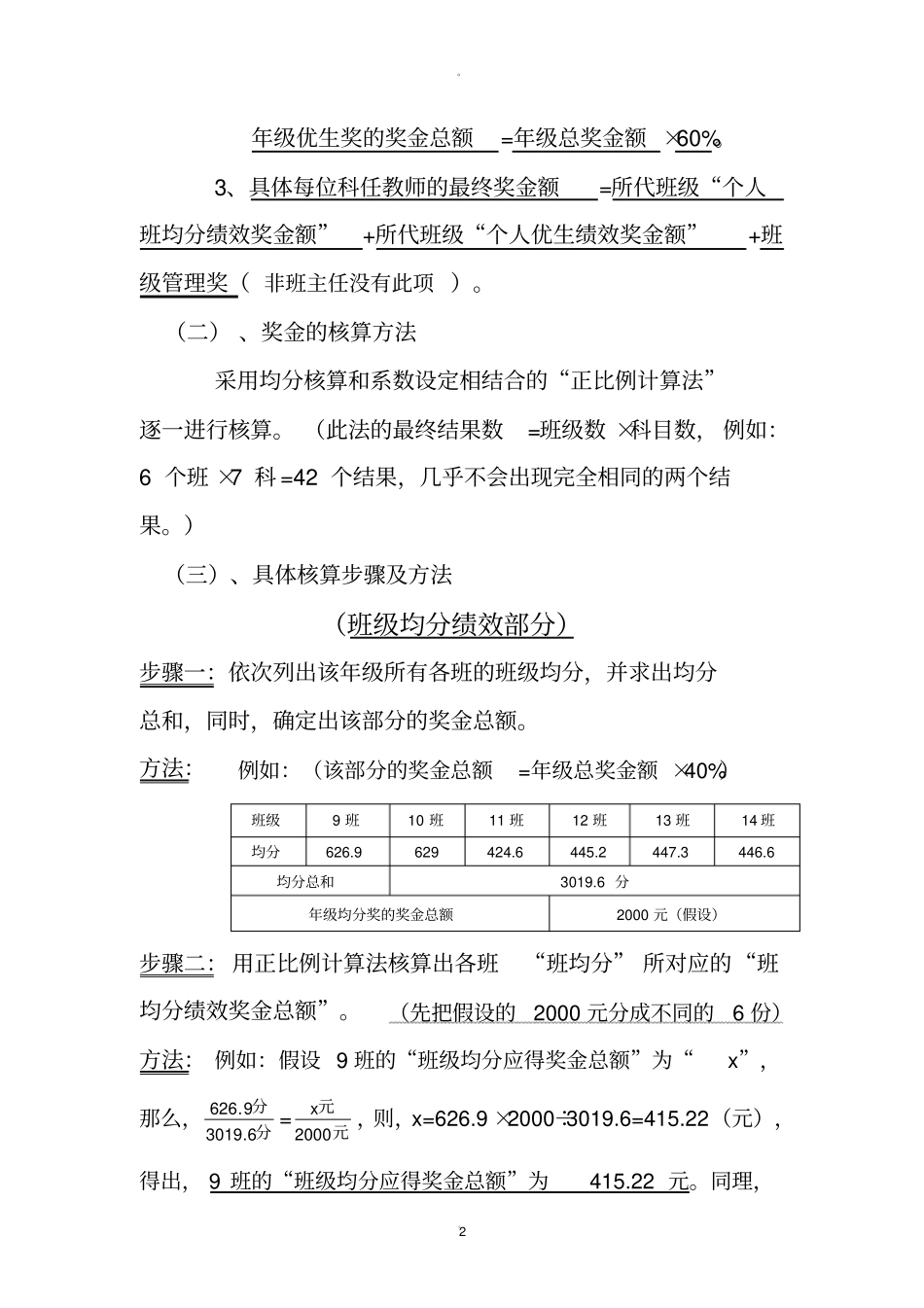 考试成绩奖励方案_第2页