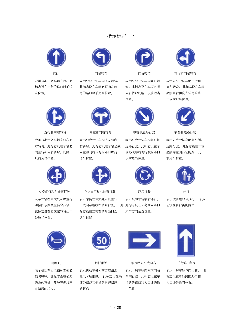 考驾校必备之交通标志_第1页