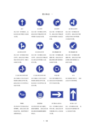 考驾校必备之交通标志