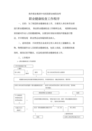 职业健康检查质量控制