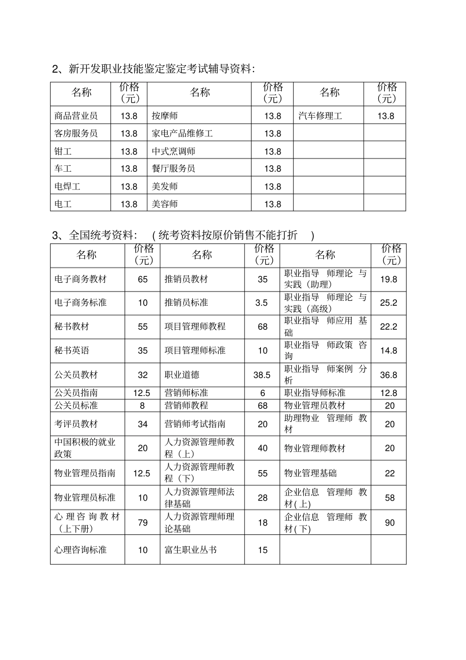 职业技能鉴定指导中心资料目录_第2页