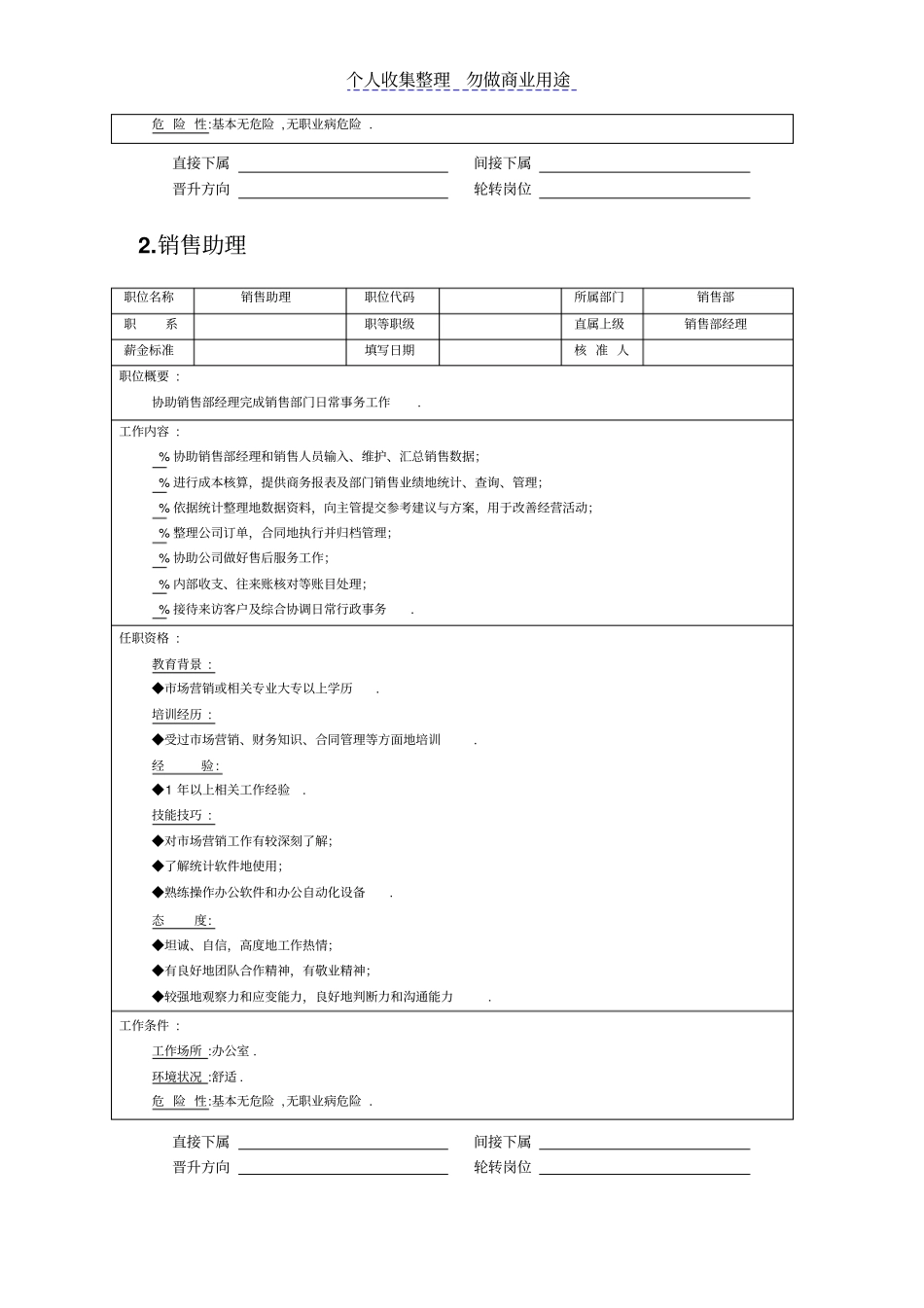 职位说明书销售职位_第2页