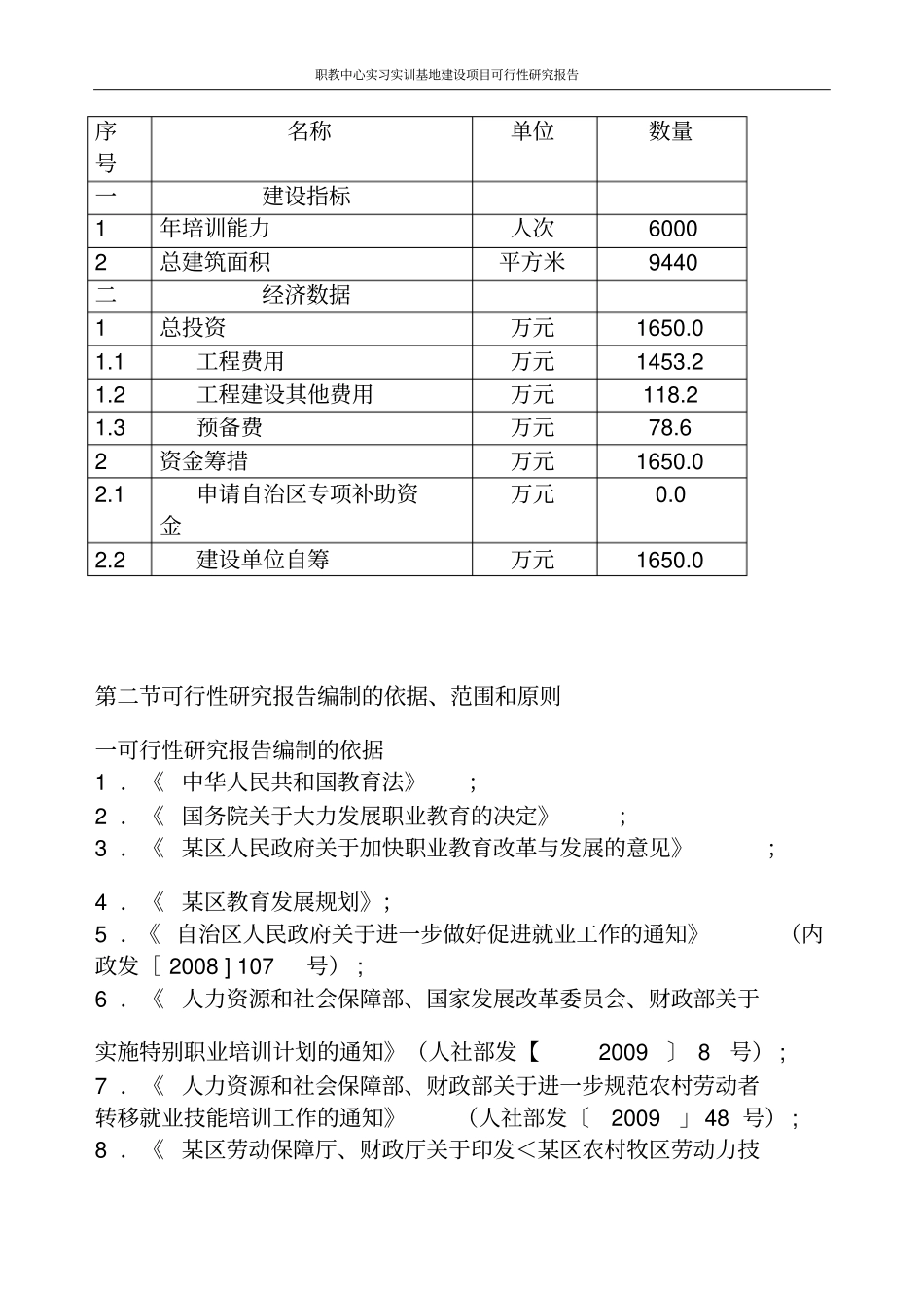 职教中心实习实训基地建设项目可行性研究报告_第3页