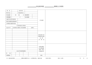 职称评审公示材料
