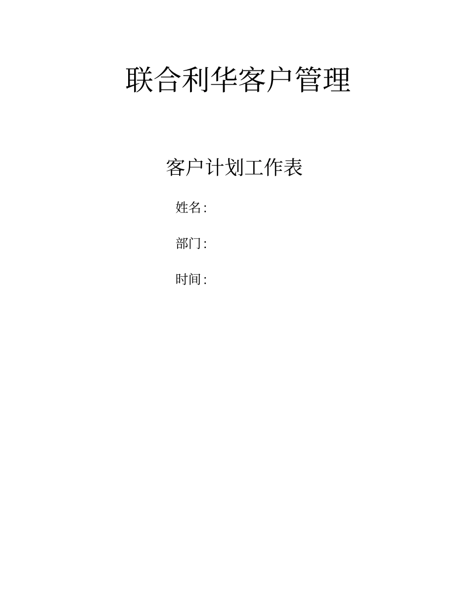 联合利华客户计划工作表_第2页