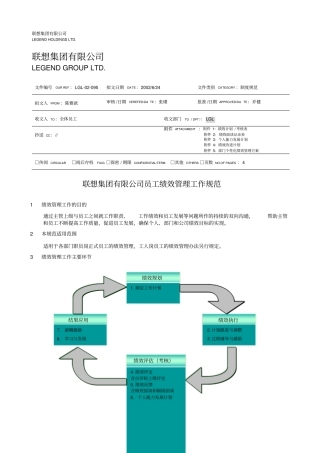 联想集团绩效考核与个人能力发展计划9000007