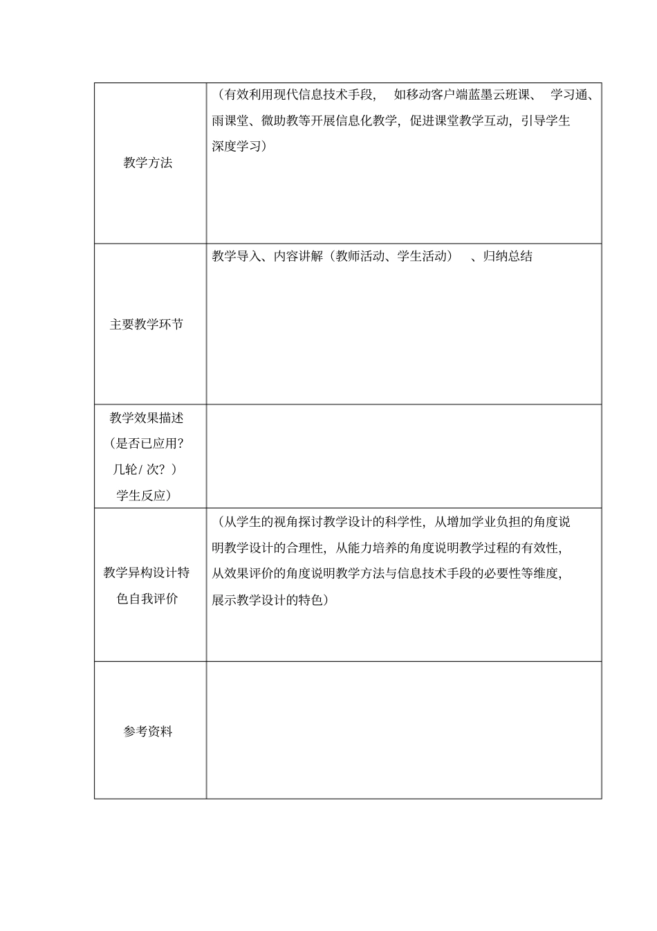 联盟高校第二届同课异构教学设计表_第2页