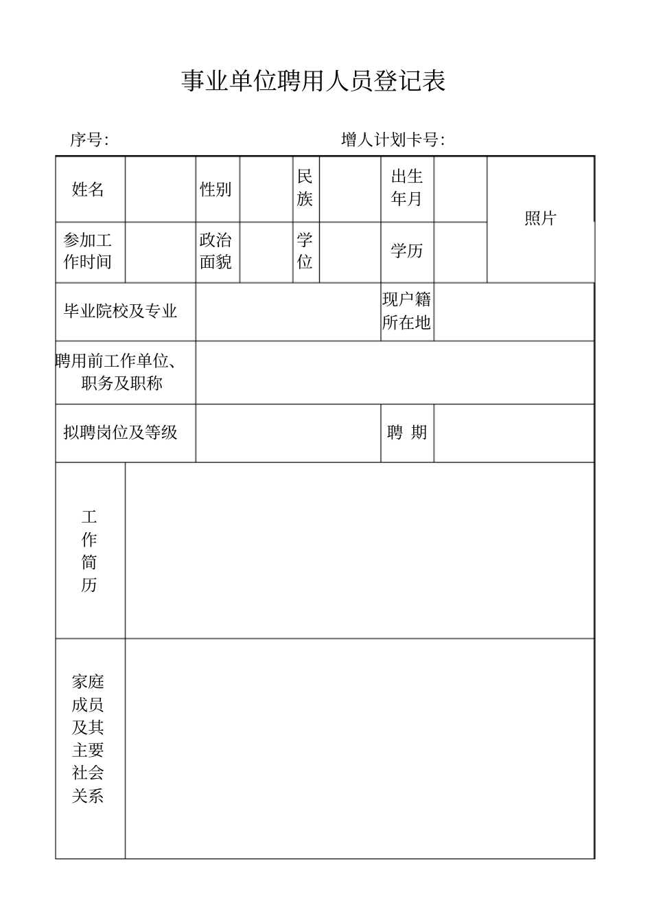 聘用人员登记表填写样本_第1页