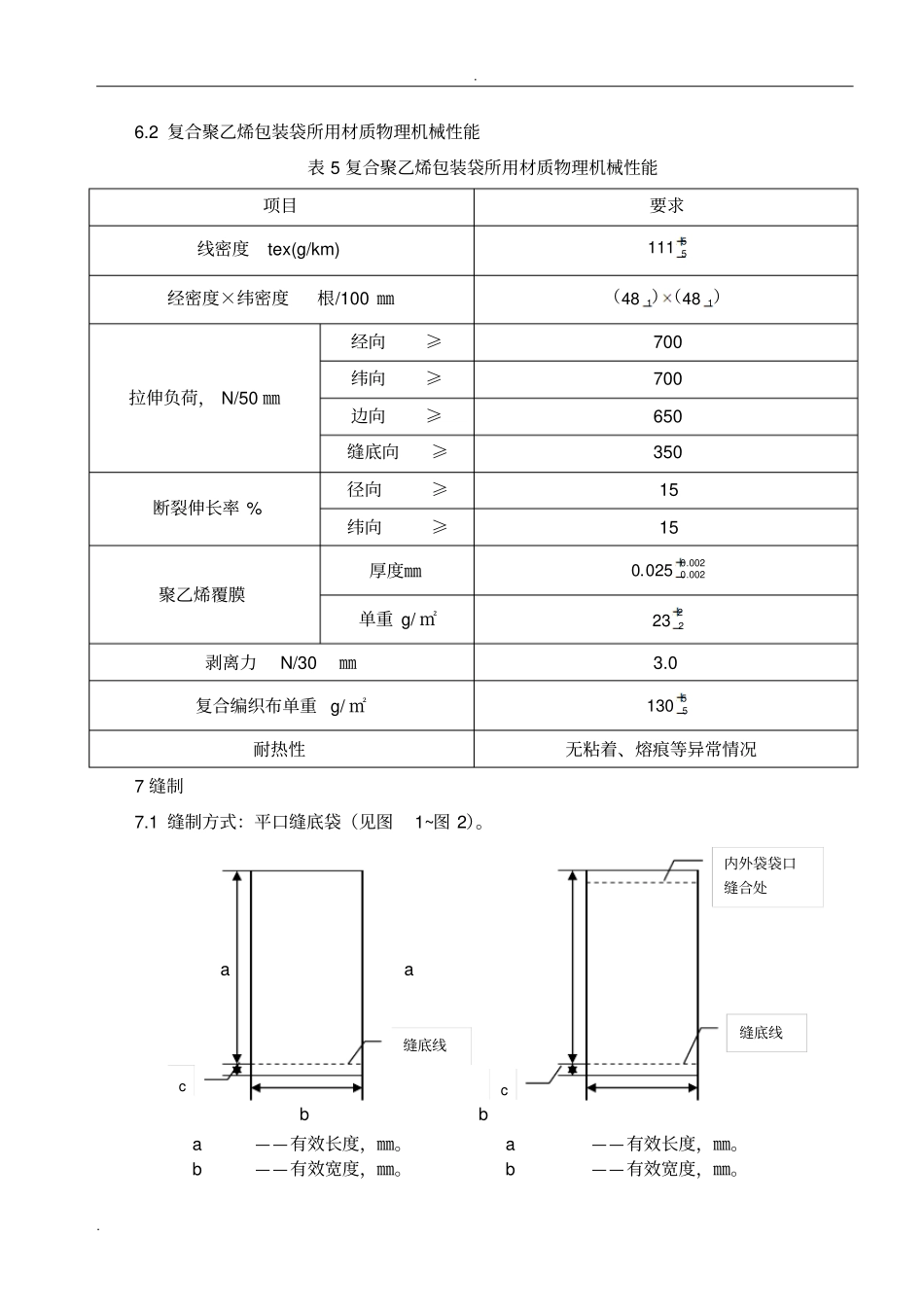聚乙烯包装袋技术规格书_第3页