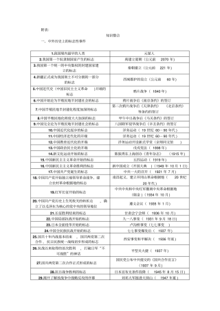 聚焦中考历史人教版检测题附表知识整合