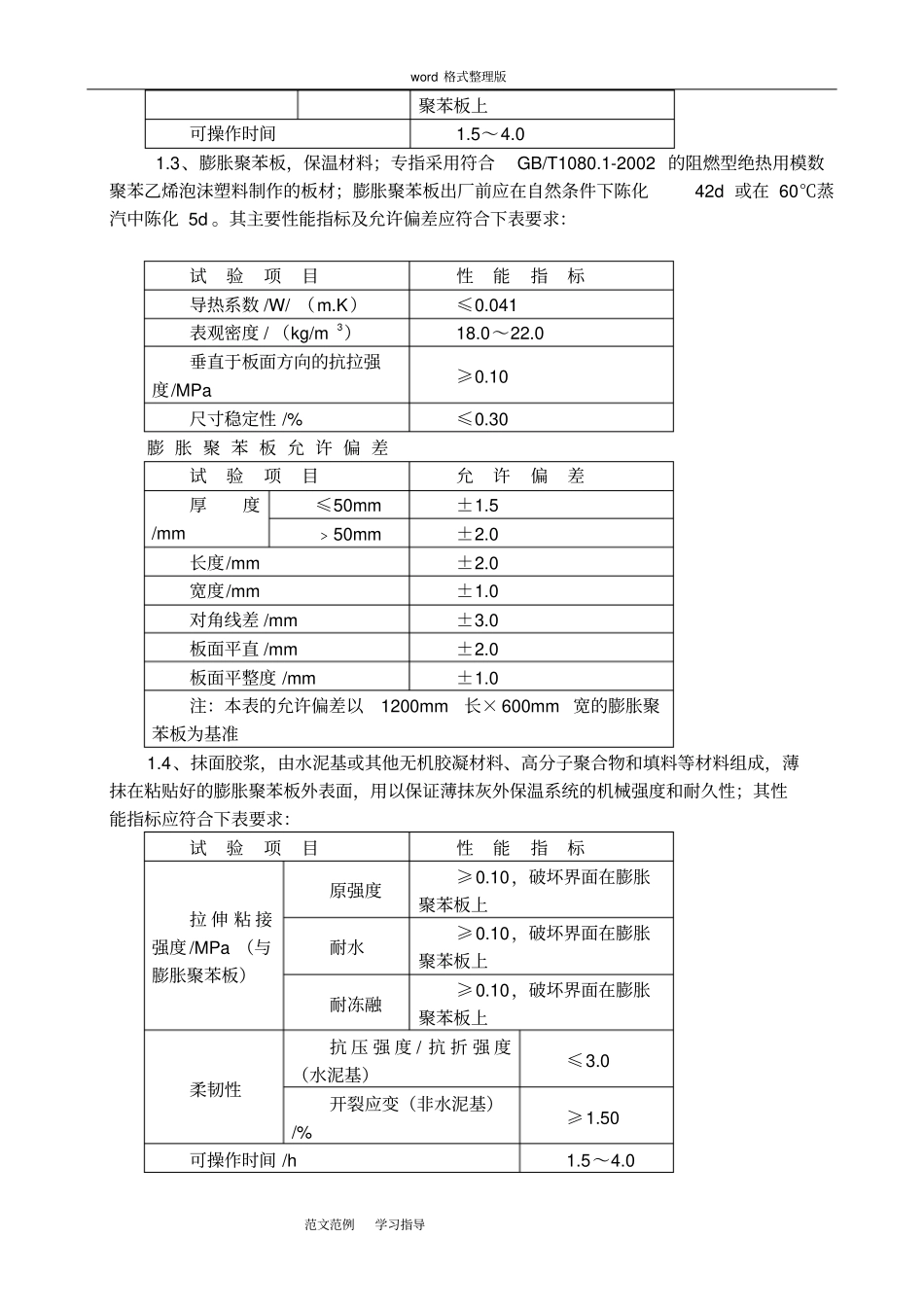 聚苯板外墙保温工程施工方案_第2页
