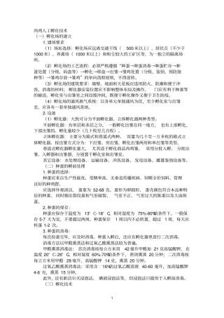 肉鸡参考资料孵化