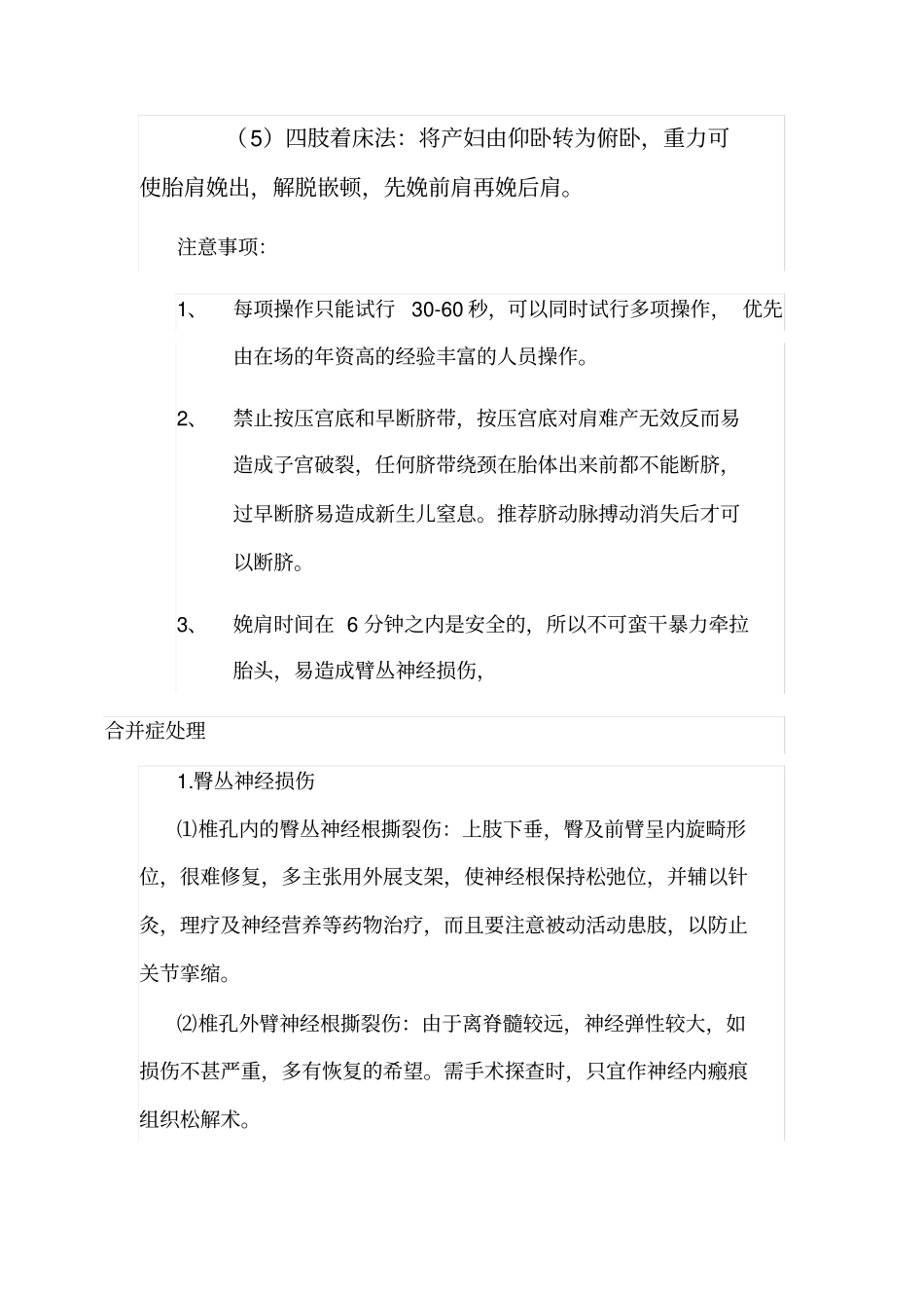 肩难产的应急预案_第2页